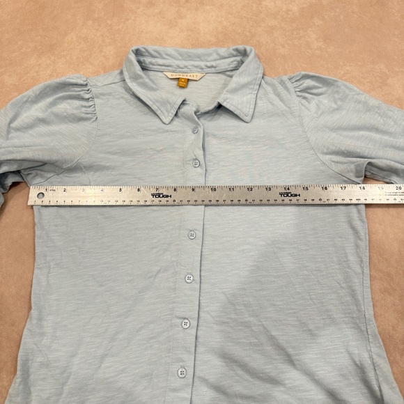 DownEast Blue button up polo • size medium - Picture 3 of 4